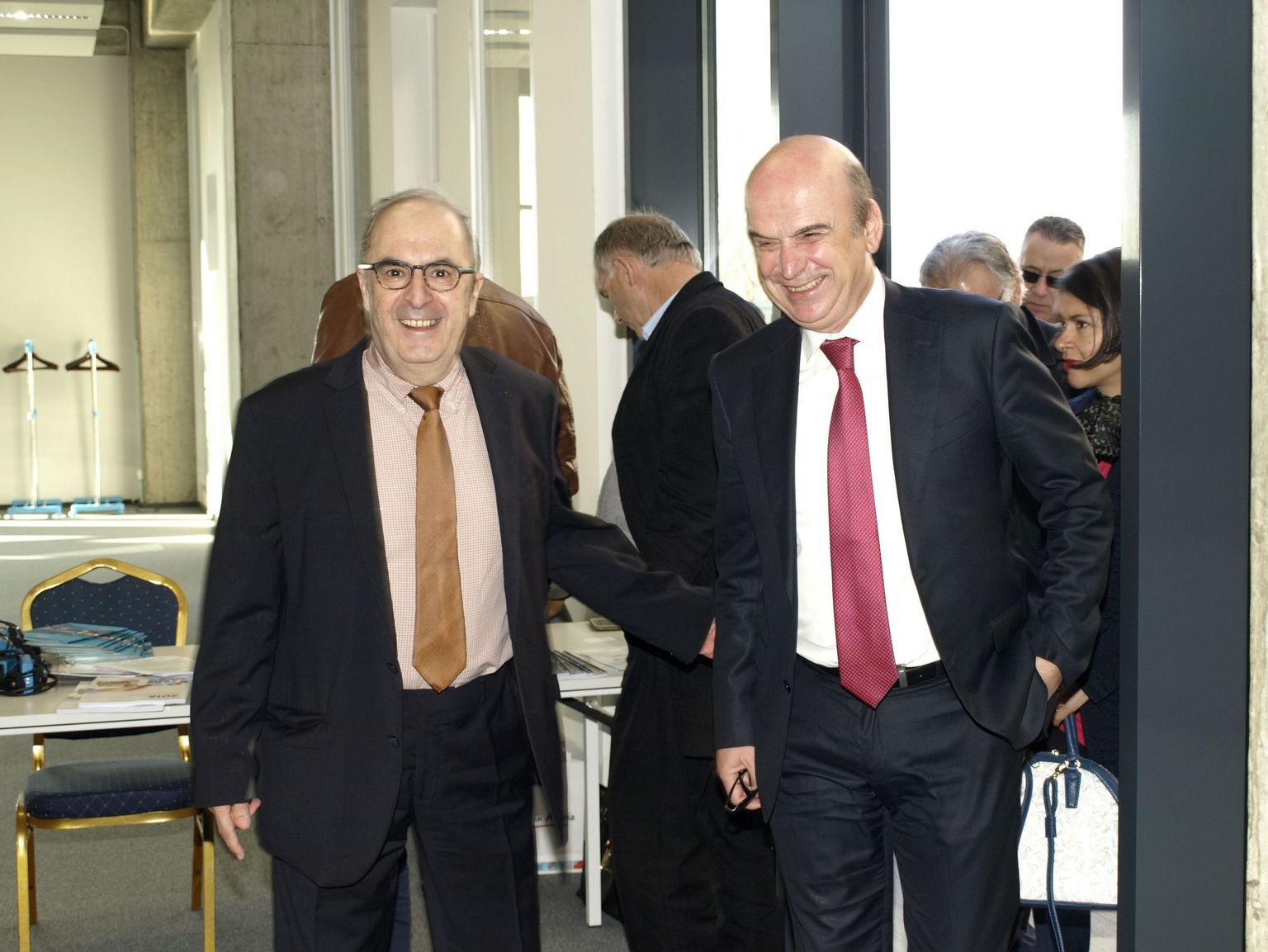 Ambassadeur de France Fitoussi et le Ministre Panariti